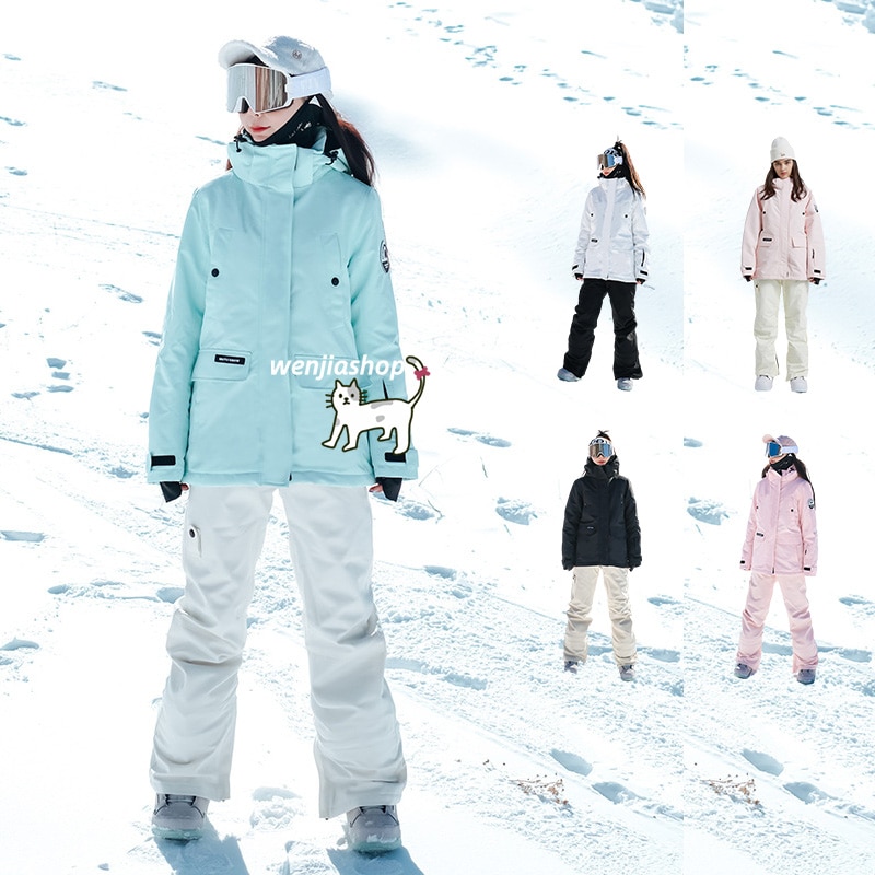 スノーボードウェア 上下セット メンズ レディース 男女兼用 ズボン ロングパンツ ジャケット アウター スノボウェア スノーウェア スキーウェア スノボーウェア 韓国風 防風 防水 防寒