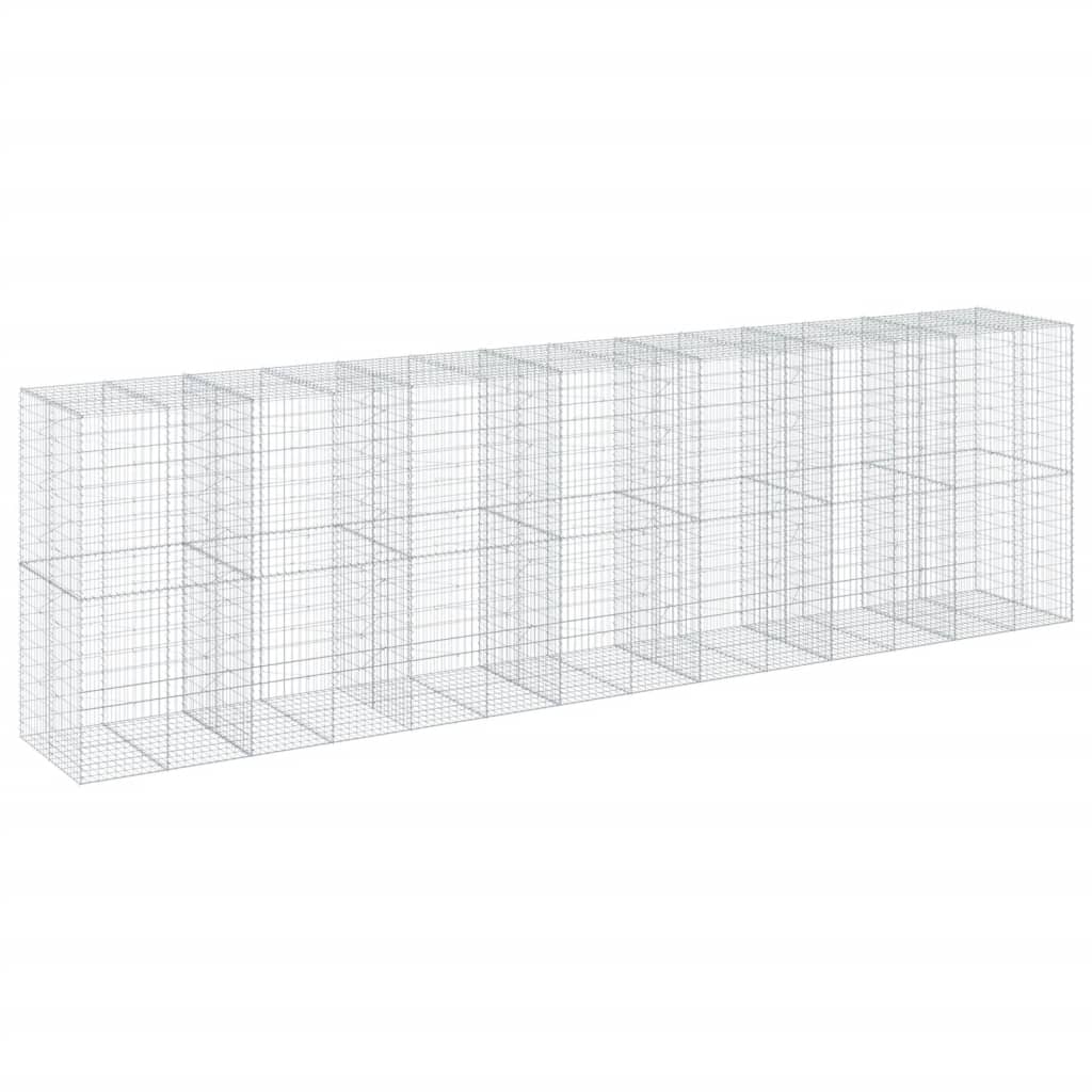 蛇籠バスケット カバー付き 700x100x200cm 亜鉛メッキ鉄 62,893円