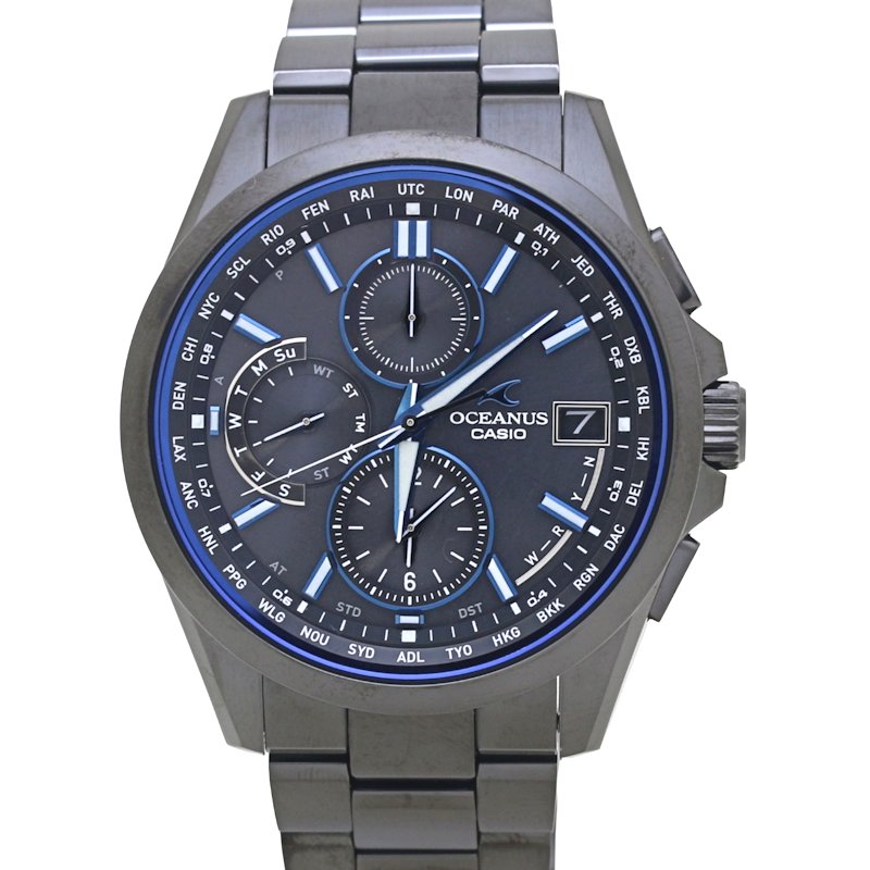 オシアナス クラシックライン OCW-T2600B-1AJF 腕時計 メンズ【中古】 チタン/130437