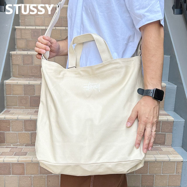 ステューシー STUSSY CANVAS CROSSBODY BAG スケート ストリート エイトボール ストックロゴ ストゥーシー スチューシー 277-006074-016
