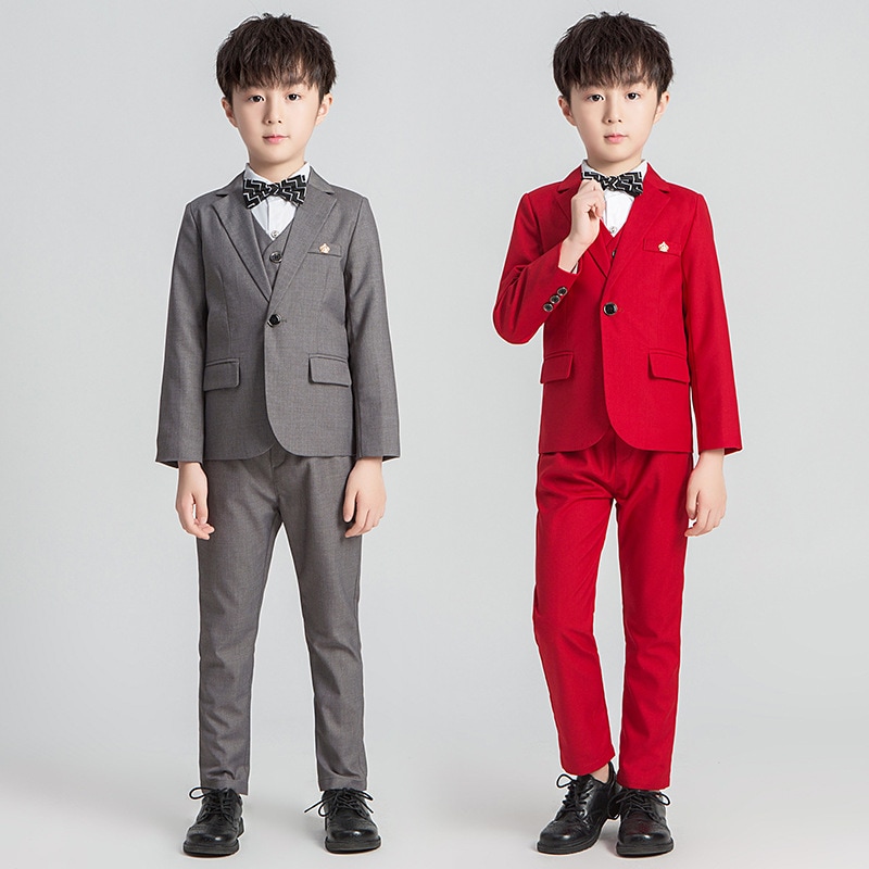 春秋子供服男の子スーツスーツ子供スーツドレスベビーフラワーガールウェディングショーホスト