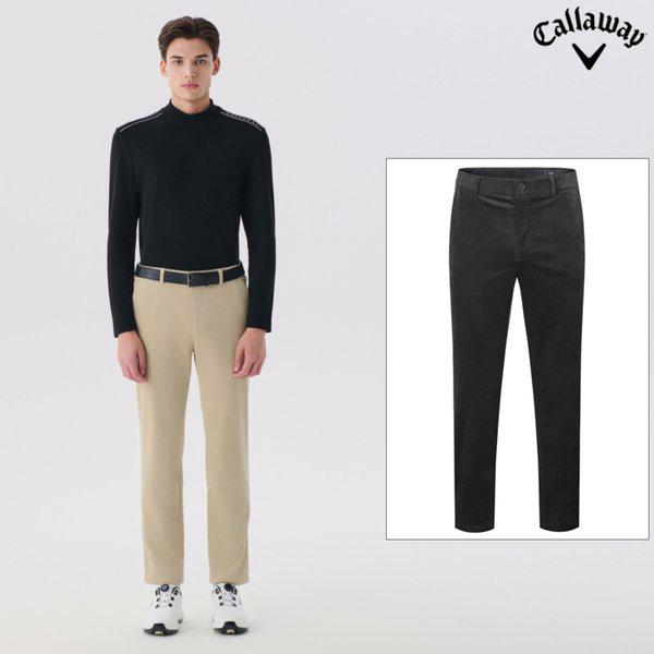 男性冬綿組織感テーパードフィットパンツ(CMPT24W504)