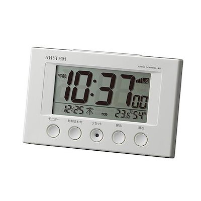 他サイト： リズム 電波目覚まし時計 8RZ166SR03の商品画像