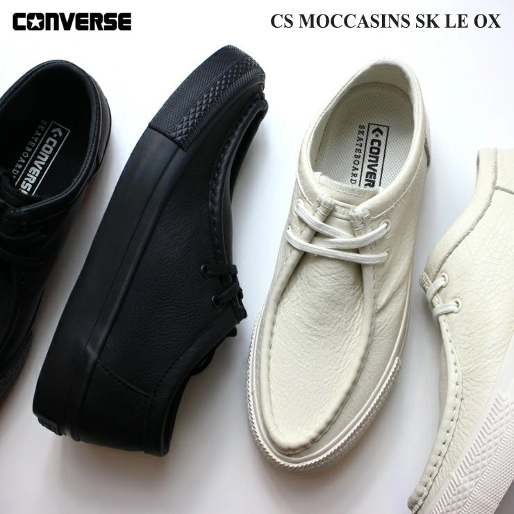 CS モカシン SK LE OX オフホワイト ブラック CS MOCCASINS SK LE OX 1SD202 34201360 34201361