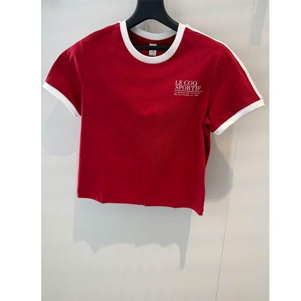 女性サンデー クロップ 半袖Tシャツ QR122LRS33 DRD