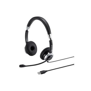 ノイズキャンセリングマイク付きUSBヘッドセット MM-HSU15ANC