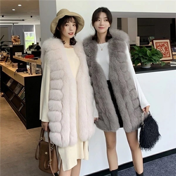 ファーコート ファーベスト レディース ブルゾン 冬 防寒 コート アウター もこもこで暖かい コート 冬 コート レディース もこもこ コート フェイクファー ベスト 大きいサイズ ホワイト 白 ベ