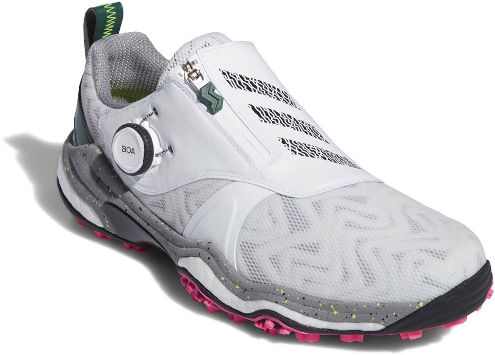 アディダス NKZ93-IG8705-270 メンズ スパイクレス ゴルフシューズ コードカオス 25 ボア（ホワイト/コアブラック/カレッジグリーン・サイズ：27.0cm） NKZ93IG8705