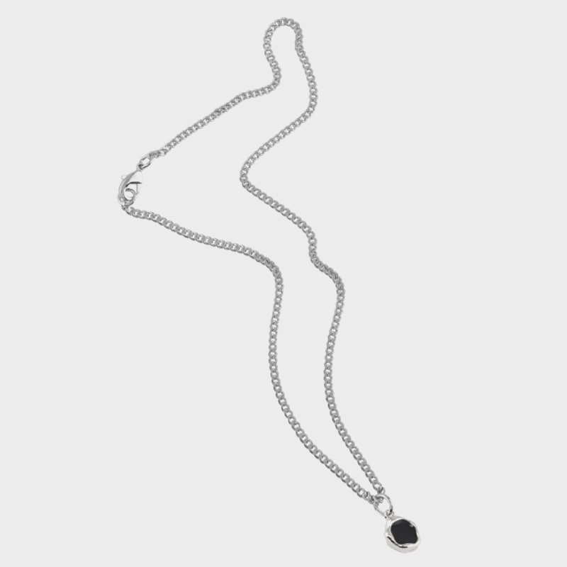 [RM テヨン 着用] FLEXIBLE NEC_silver　韓国 アクセサリー ネックレス