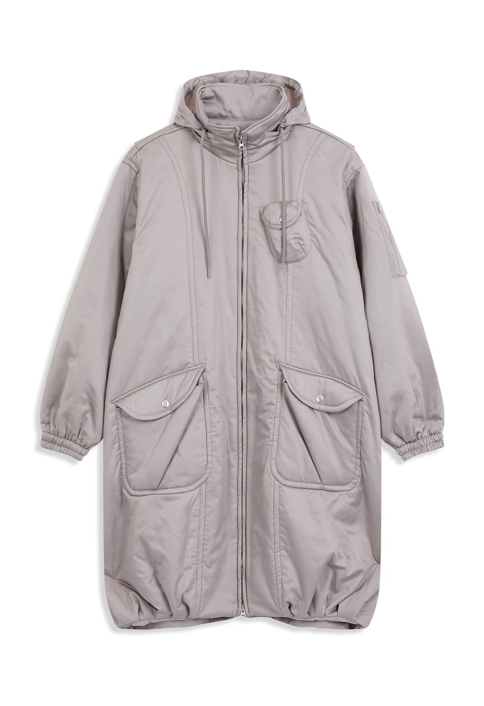 【OPEN Yy】25FW CARGO LONG COAT : GRAY
