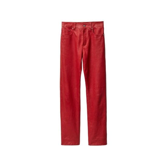 VERSACE Women Straight Pants 1A17491 1023785 1RE60 RED