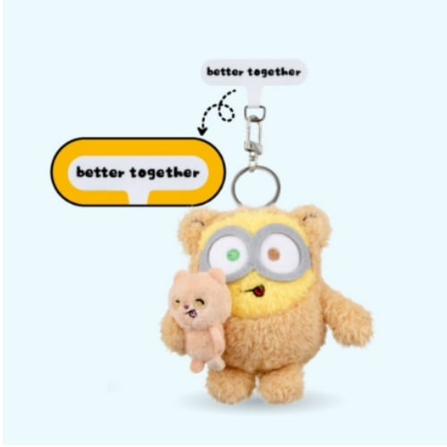 CGVXスーパーバッド ミニオンズ ボブアンドチーム ぬいぐるみ キーホルダー