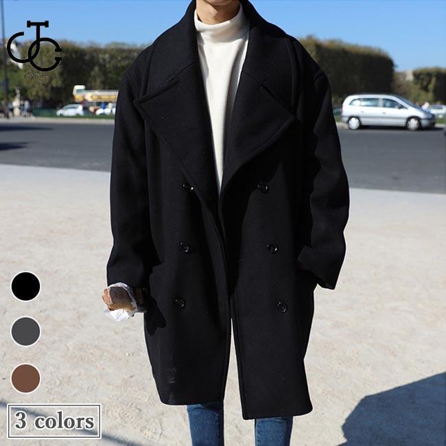 チェスターコート メンズ ゆったり コート 秋冬 ラシャコート レトロ アウター 冬コート 通勤 秋コート オフィス メンズコート30%までに制限