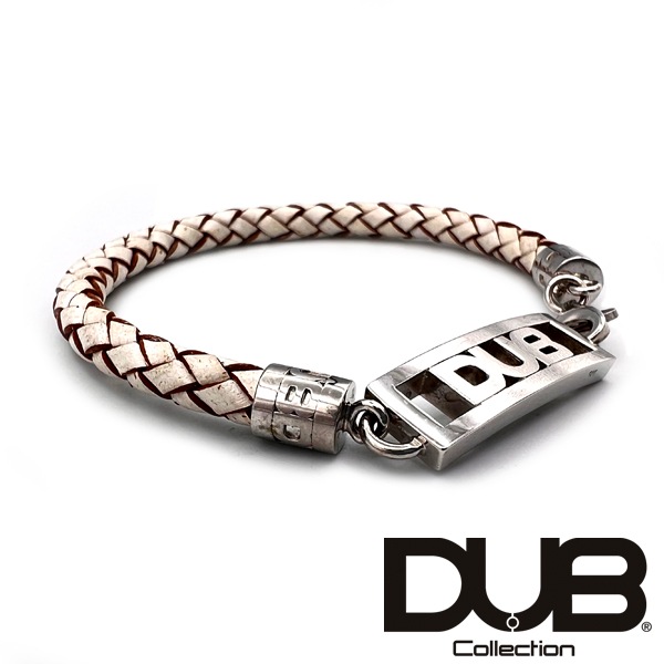 再入荷なし　即納 DUB ジュエリー ブレスレット 208-2 ホワイト メンズ レディース ダブジュエリー シルバー アクセサリー ダブコレクション