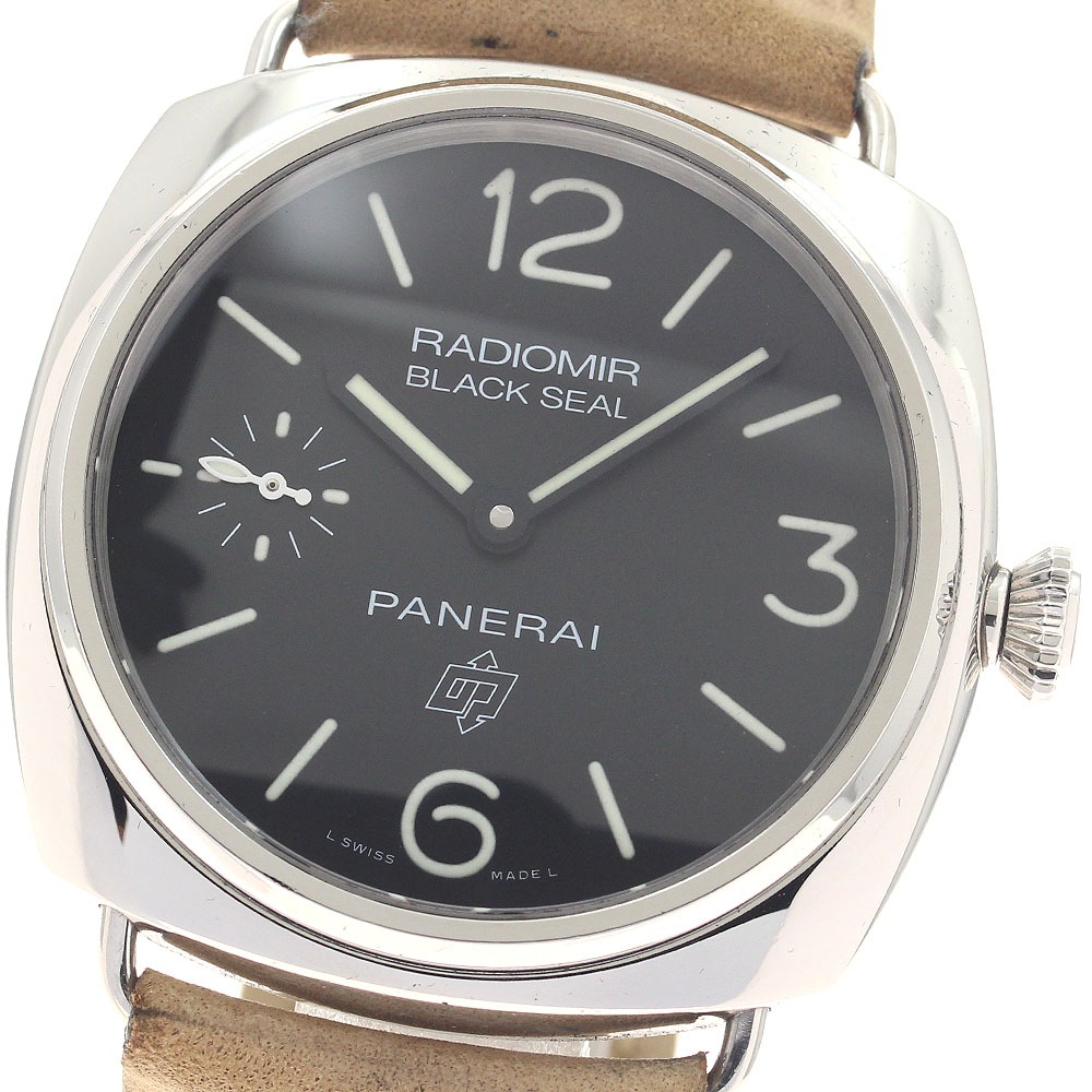 パネライ PANERAI PAM00380 ラジオミール ブラックシール ロゴ スモールセコンド 手巻き メンズ 内箱付き_954183【中古】