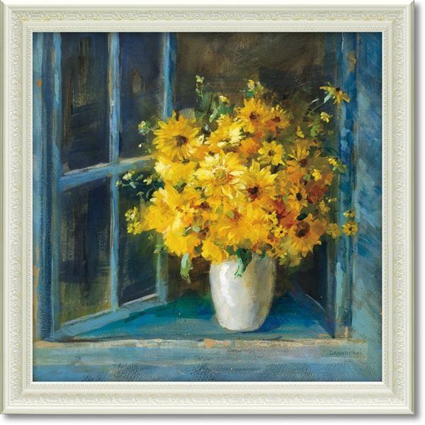 永田芳郎作　アクリルキャンバス画　画題「春うらら」F30号 永田芳郎作 アクリルキャンバス画 画題「春うらら」F30号 永田芳郎作