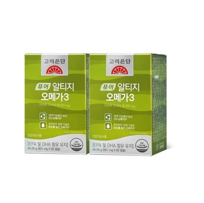 [コリョウンタン]1+1EPA/DHA ピュアOMEGA3 国民サプリメント コリョウンタン