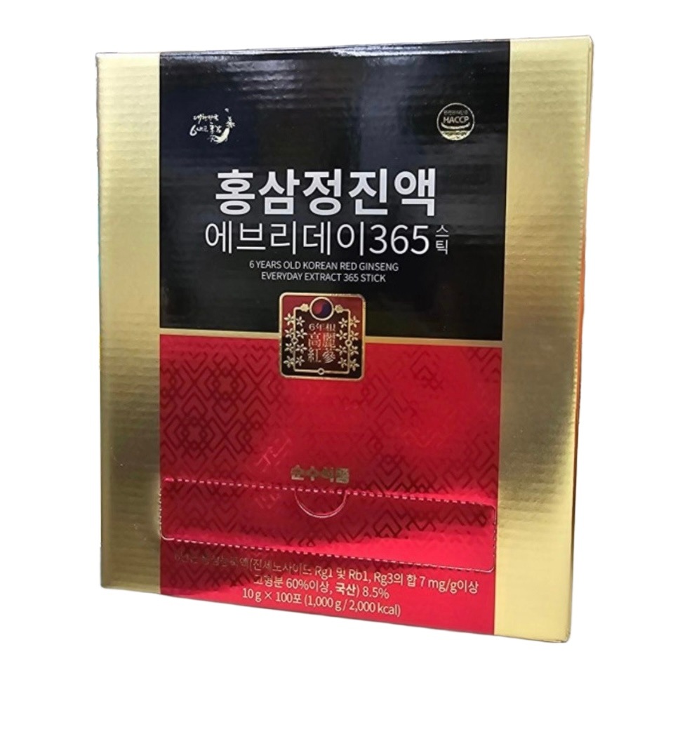[BEST CHOICE]6年根 紅参エキス エブリデー 365 紅参 スティック10g x 100包 /韓国紅参免疫力強化(あかにんじん)