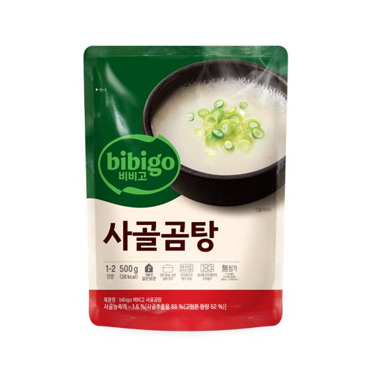 【送料無料】bibigo ビビゴ 牛骨コムタン 500g×18袋