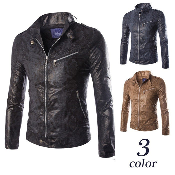 レザージャケット メンズ ジャケット レザーコート 革ジャケット 大きいサイズ PU バイクジャケッ