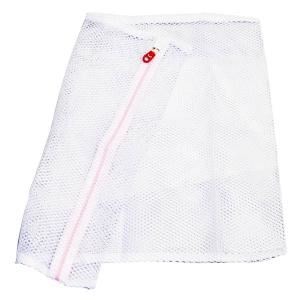 （まとめ） 洗濯ネット/洗濯用品 [角型 大] ファスナーカバー付き [x200個セット]