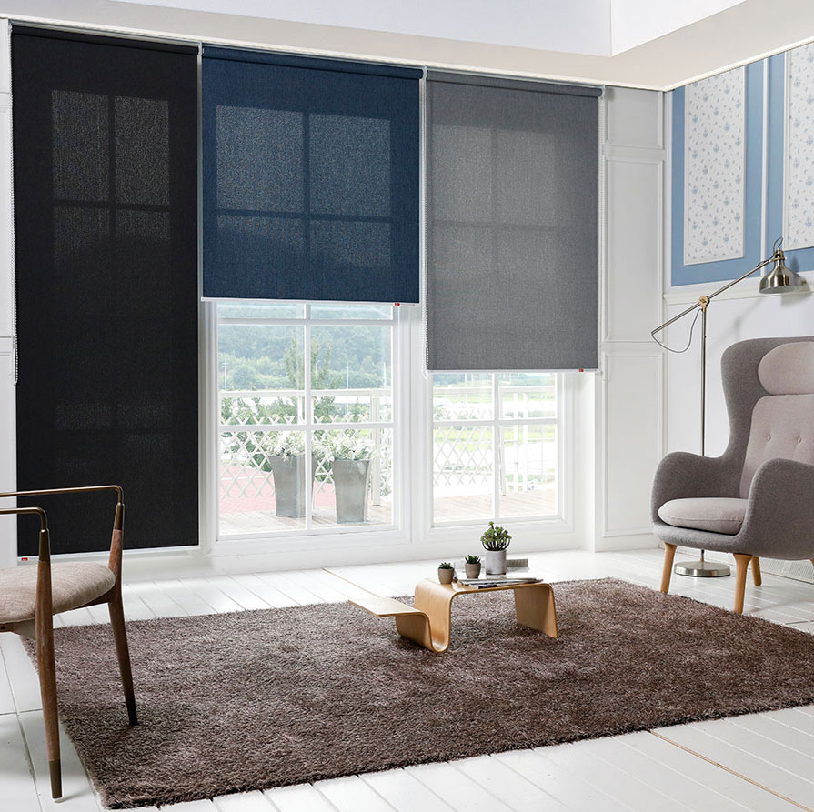 1+1 BIRCH 4色 抗菌/ブラックアウト/コンビブラインド/ロールスクリーン/カスタムメイド