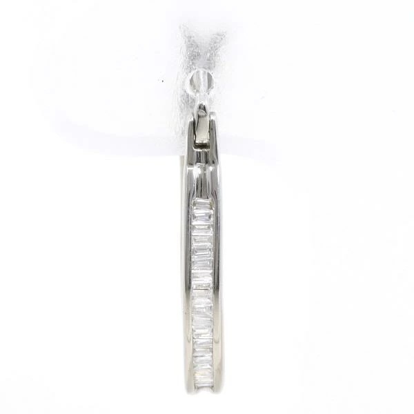 18K WG ピアス(片耳) ダイヤ 0.25 総重量約1.6g ジュエリー 中古