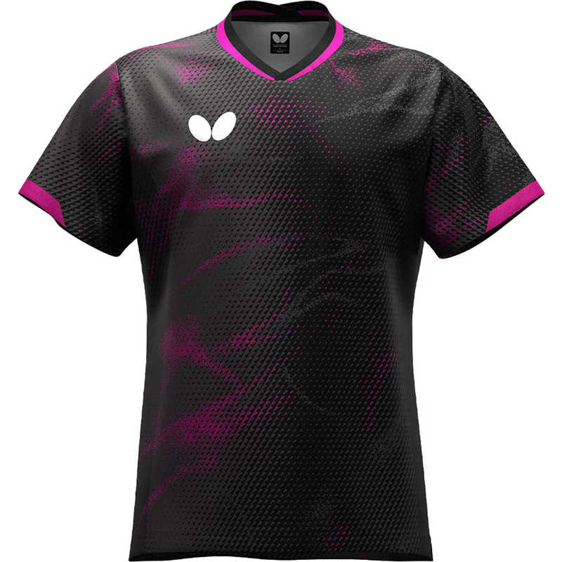 バタフライ　卓球用品 Butterfly エリスター12・シャツ [男女兼用 /Sサイズ] ブラック (返品交換不可)　47120