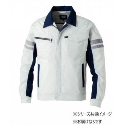 桑和 964 長袖ブルゾン(反射材付き) Sサイズ シルバーグレー(22) SOWA