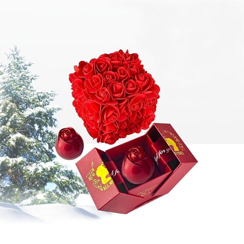 ギフトボックス バラ 薔薇 ラグジュアリー おしゃれ かわいい インテリア バレンタイン プレゼント サプライズ クリスマス 赤 レッド 4-7