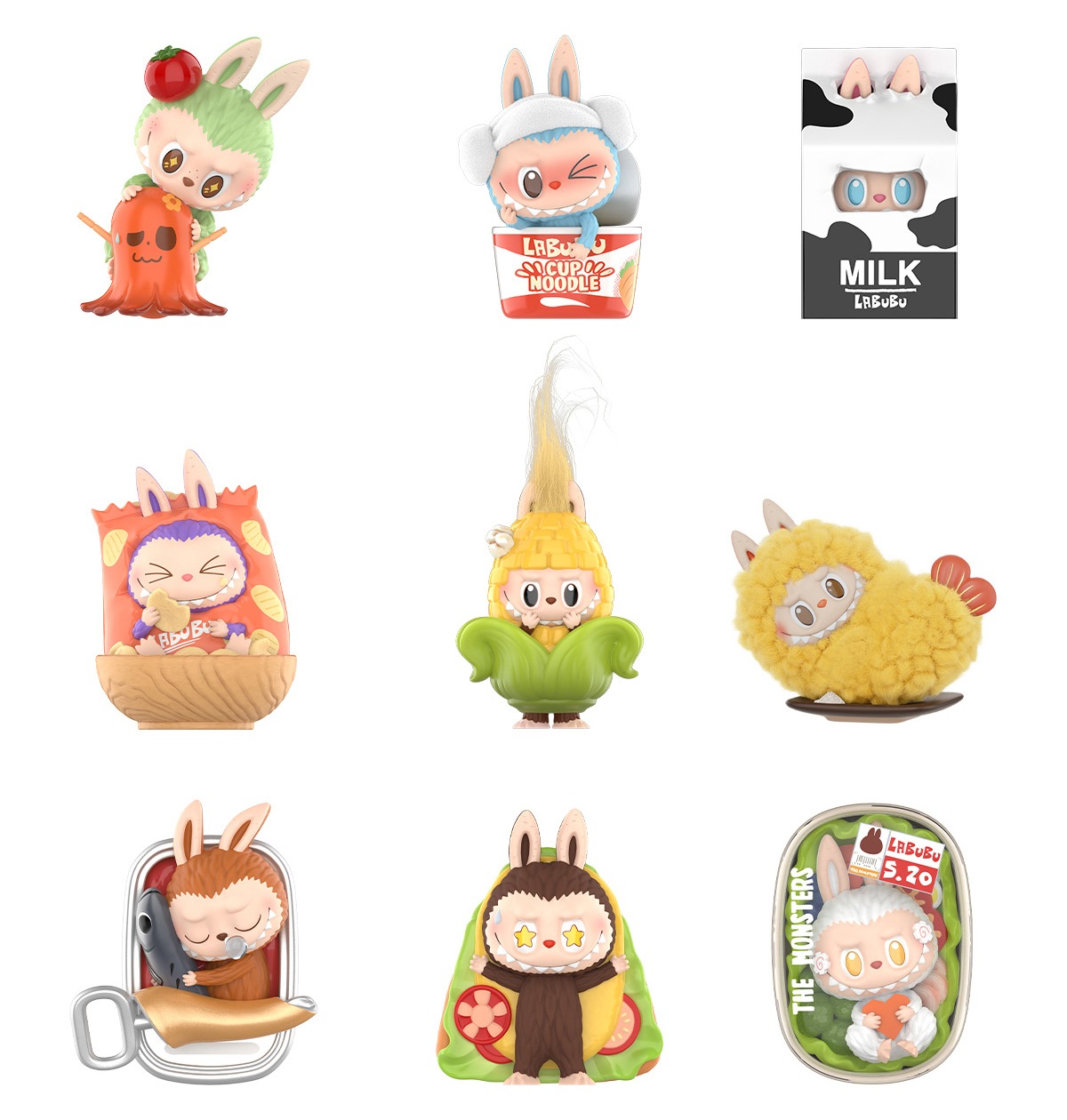 公式正規品POP MART LABUBU THE MONSTERS Wacky Mart シリーズ ガチャポン ブラインドボックス ランダムフィギュア サプライズギフト