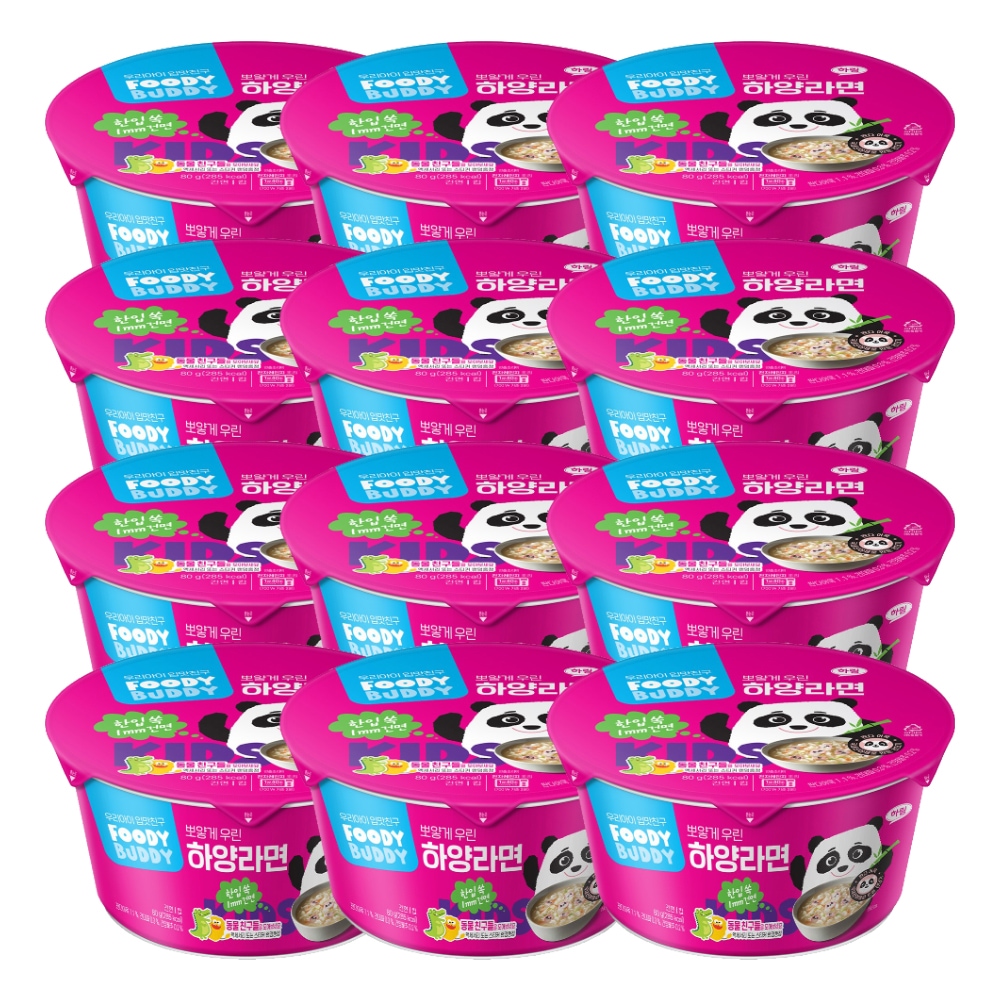 [フーディーバディー] [Foody Buddy] 白く僕たちは白ラーメンカップ 80g x12個