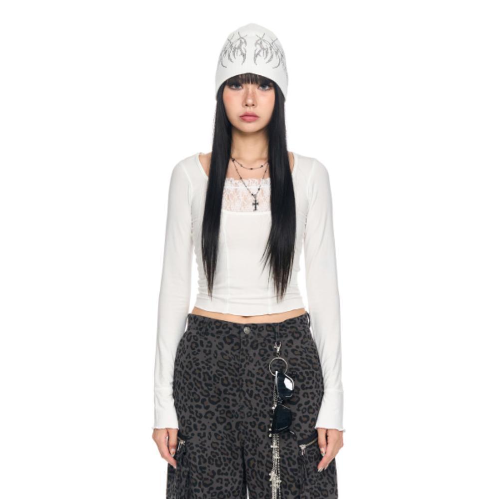 SCHISM INDUCING LACE OJO TOP IVORY SB7TS10IV