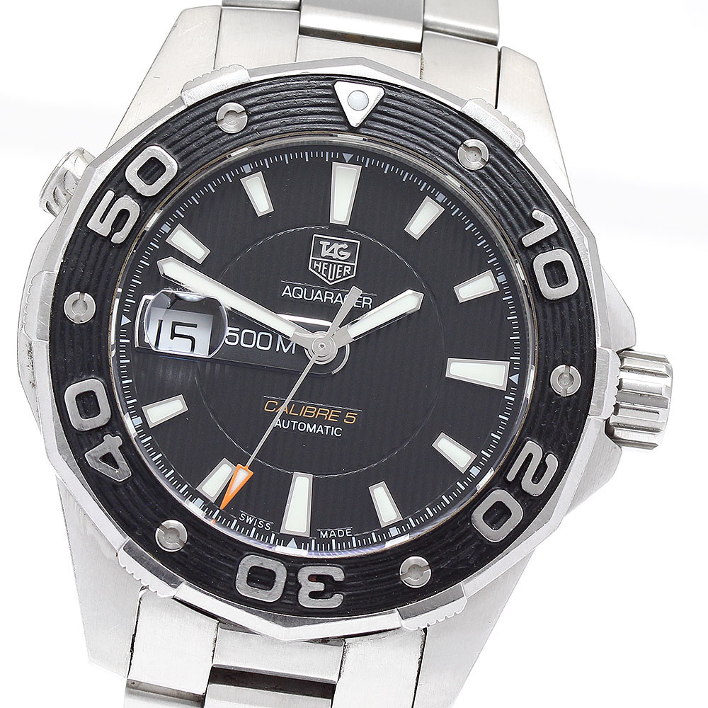 タグホイヤー TAG HEUER WAJ2110 アクアレーサー キャリバー5 デイト 自動巻き メンズ _893144【中古】 79,750円