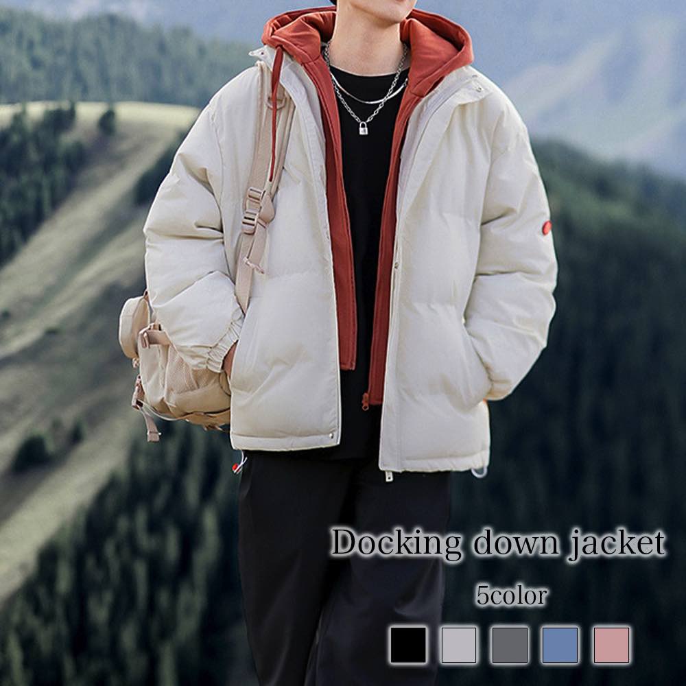ダウンジャケット レディース ドッキングダウンジャケット 丈 コート 40代 大きいサイズ おしゃれ 軽量 ハーフ ショート ブランド フード 人気 軽い 冬 春 きれいめ ショートコート ダウンコー