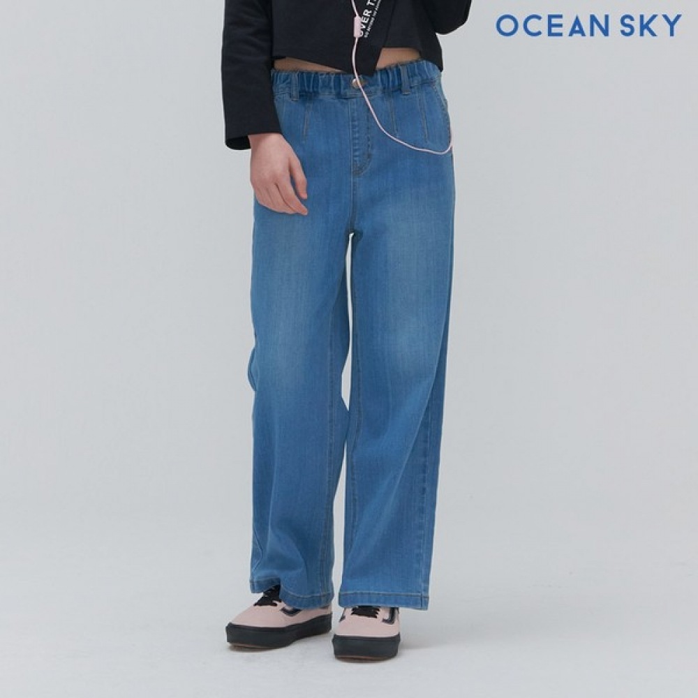オーシャンスカイ 女の子ワイドデニムパンツ DAJG2351B0D 5,050円