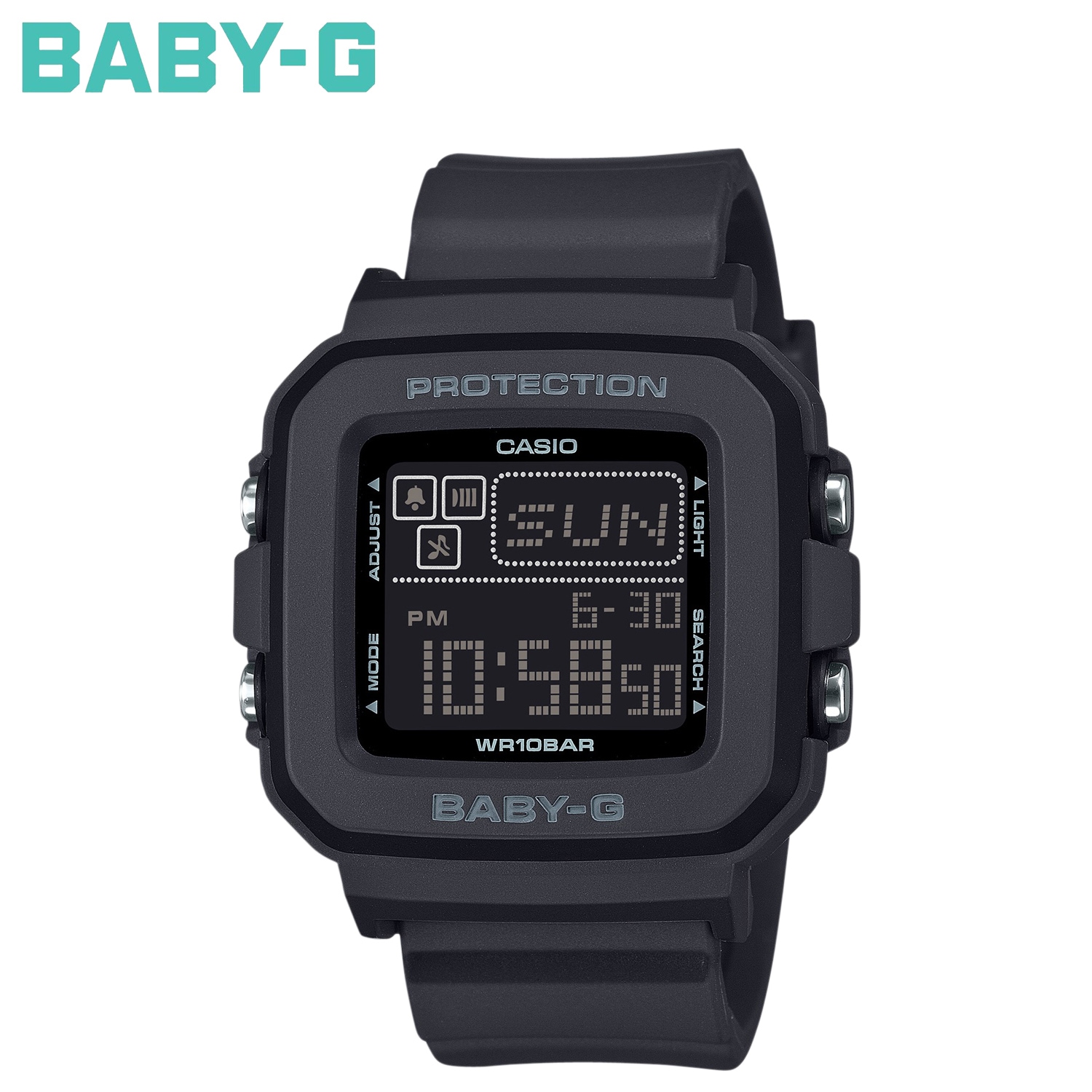【後日入荷予定入荷待ち】BABY-G 腕時計 BGD-10-1JF BGD-10 防水 ベビーG ベイビーG レディース ブラック 黒【入荷時期ずれて入荷待ち】