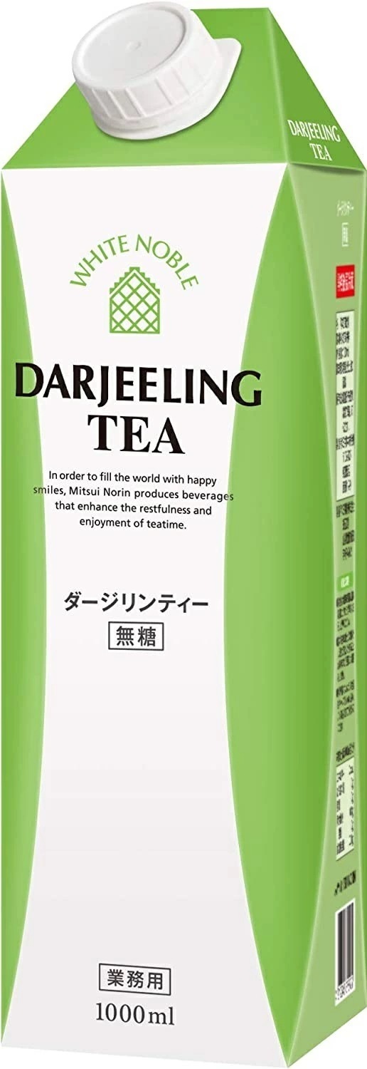 【送料無料】三井農林 ホワイトノーブルリキッドティー ダージリン無糖 紙パック 1L24本