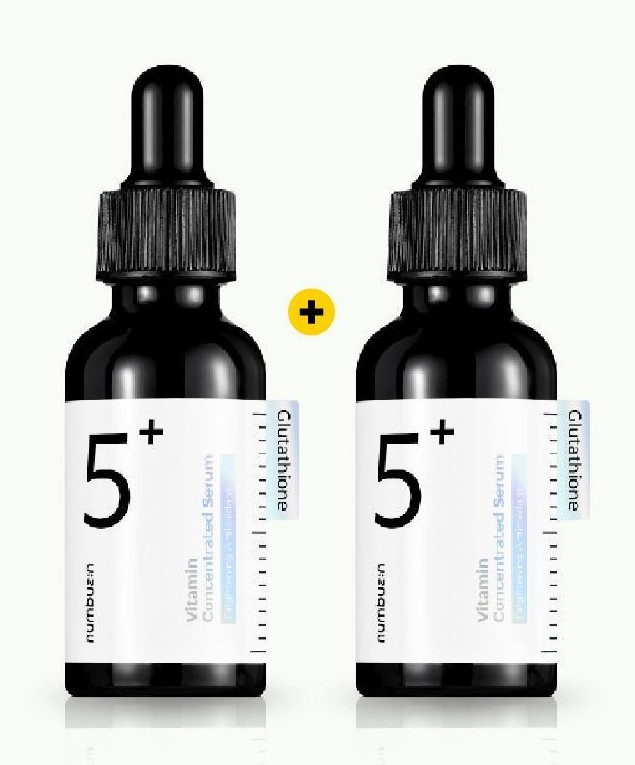 5番 白玉グルタチオンＣ美容液, 30ml 1+1 /韓国人気 シミ·くすみ·美白 改善/ビタミンコエンザイム/ メラニン減少/ ナイアシンアミド高含量