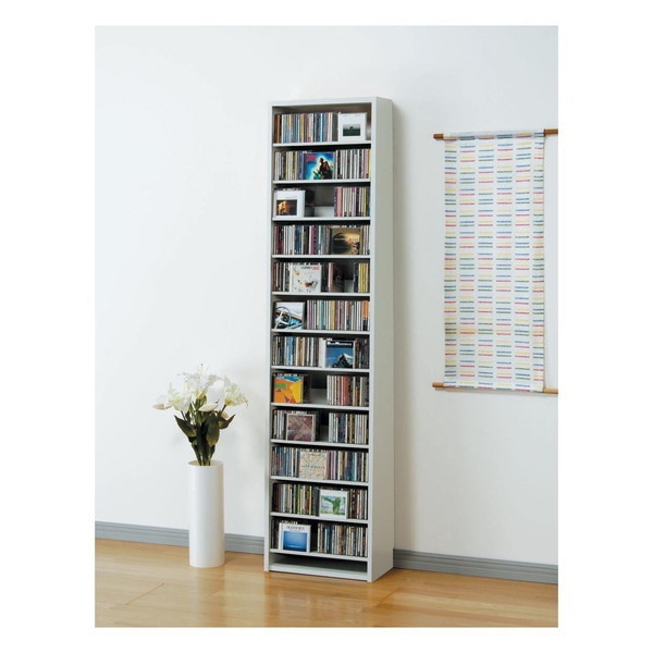 CDストッカー ホワイト スリムタイプ CS540W メーカー直送