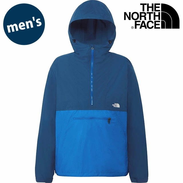 コンパクトアノラック [NP22333-OH] Compact Anorak メンズ TNF アウトドア ライトアウター ナイロンパーカー マウンテンパーカー マウンテンブルー/ヒーローブルー