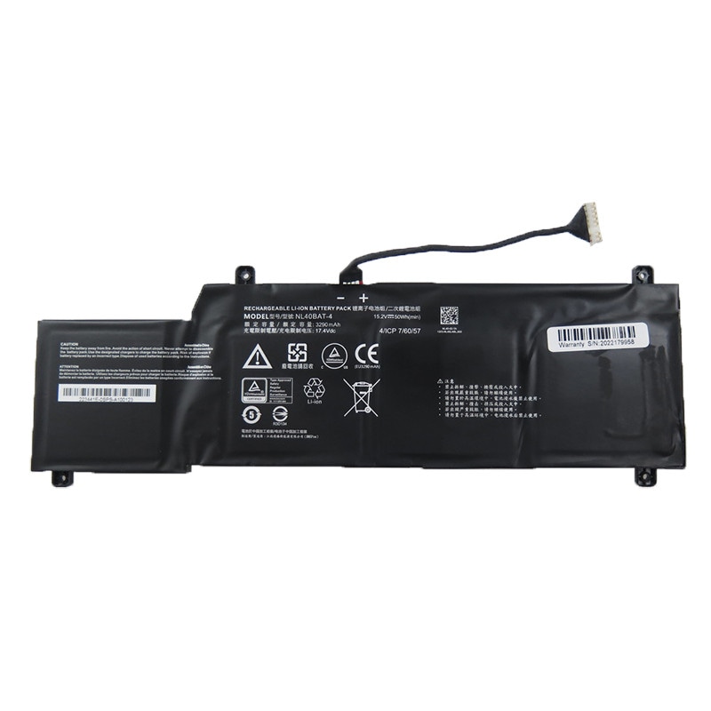 ノートパソコンのバッテリー互換 CLEVO Machcreator-A NL40BAT-4 15.2V 50Wh 3175mAh