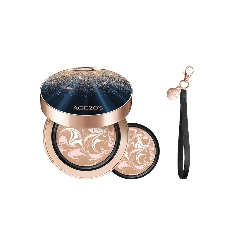 本品+詰め替え)エイジトゥウェニスエッセンスファクトブラックゴールドエディション14g本品+詰め替え+キーリング（SPF50+ PA+++）