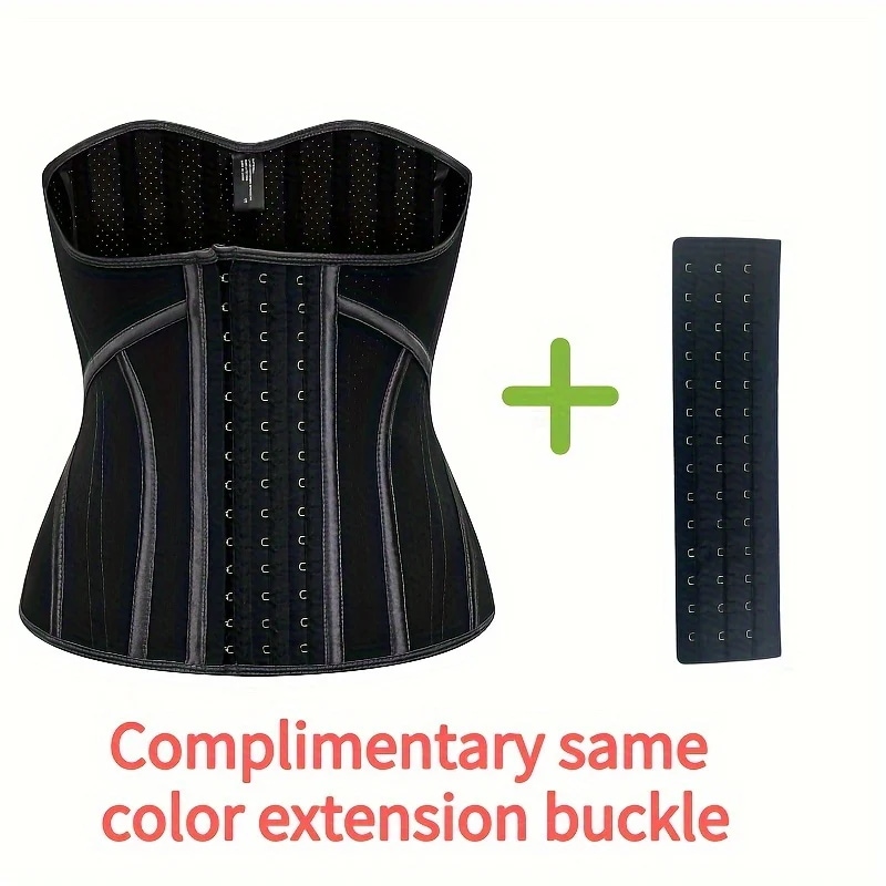 19本の骨が入ったラテックス製ウエストトレーニングベルトコルセットガードル- U字型通気性がありフィットネスに適しています【MPSP24070025】