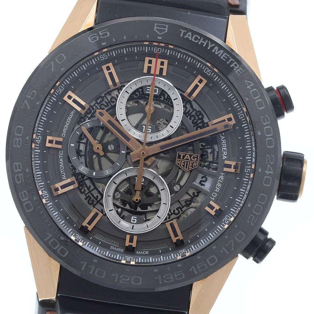 タグホイヤー TAG HEUER CAR2A5C カレラ キャリバーホイヤー01 クロノグラフ 自動巻き メンズ 保証書付き_939117【中古】