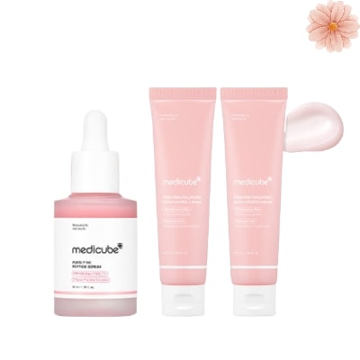 PDRN ピンク ヒアルロニック うるおい クリーム 50ml*2 + サーモンPDRN ピンク アンプル 30ml/PDRN/ クリーム/ トーンアップ/ 弾力/ 水分クリーム//美容液/スキンケア