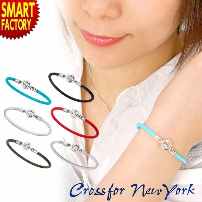 ブレスレット ペアでも！アクセサリー クロスフォーニューヨーク シリコンブレスレット レディース メンズ おしゃれ ダンシングストーン ジュエリー ペア ギフ