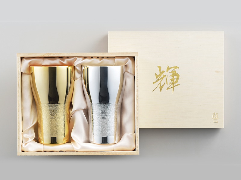 「輝」純銅ビアタンブラー 金・銀 2pcセット