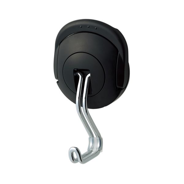 (まとめ) コクヨ 超強力マグネットフック(タフピタ) 耐荷重約10kg 黒 フク-227D 1個 (×5セット)