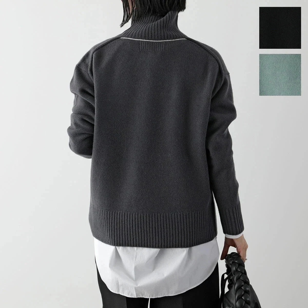 IHATOV イーハトーブ セーター Wool cashemere stand neck sweater IH12-23AW-96406 レディース タートルネ
